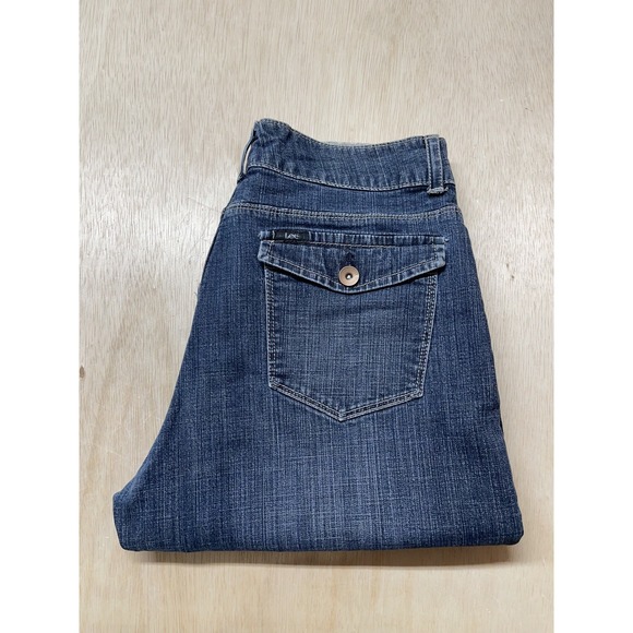 Lee Jeans 10M Womens Regular Size Natural Boot Cut Blue Denim Mid Rise 30x30 - Picture 1 of 8